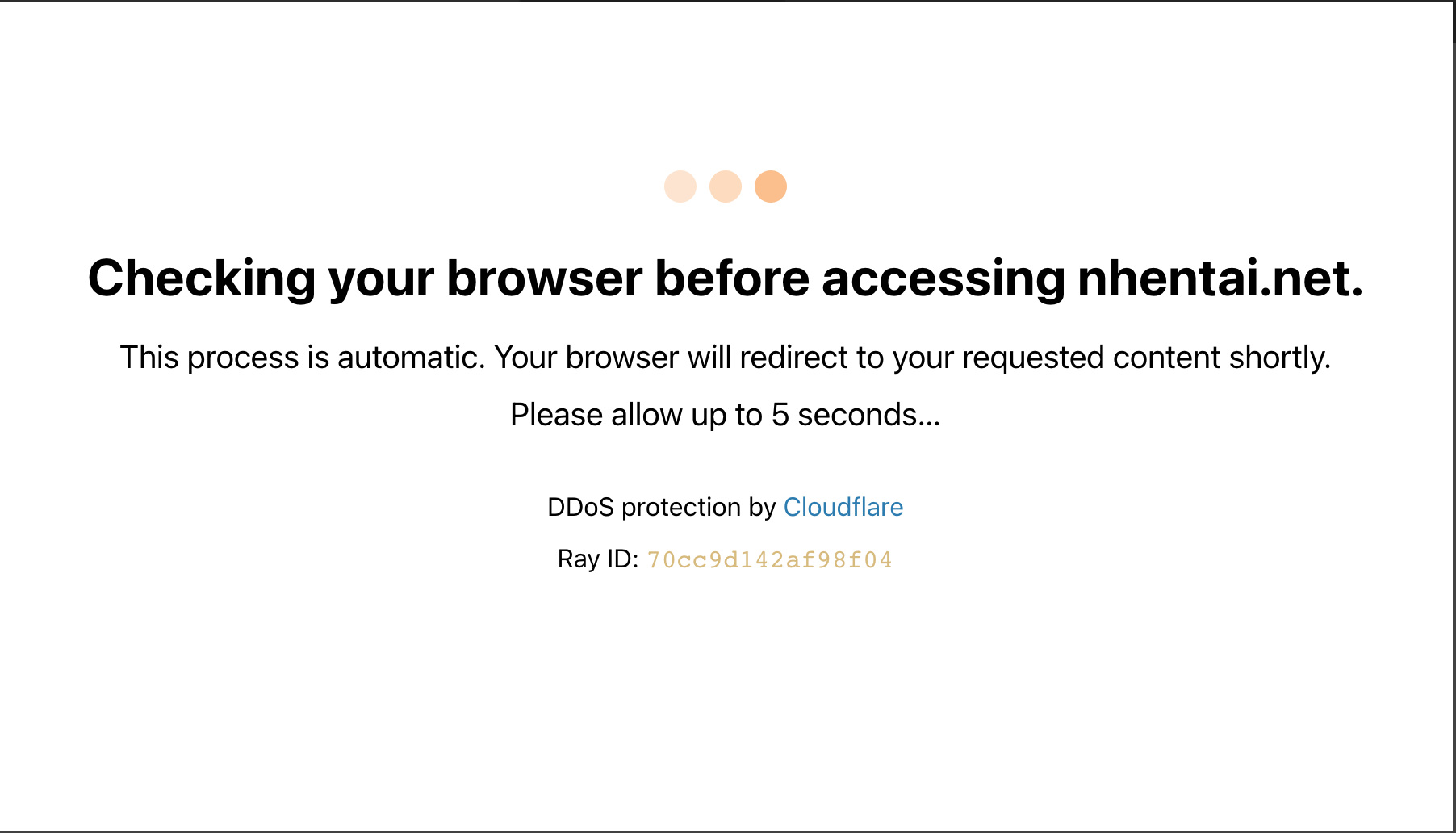 Cloudflare ddos protection 5 seconds hints